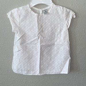 White toddler girl shirt